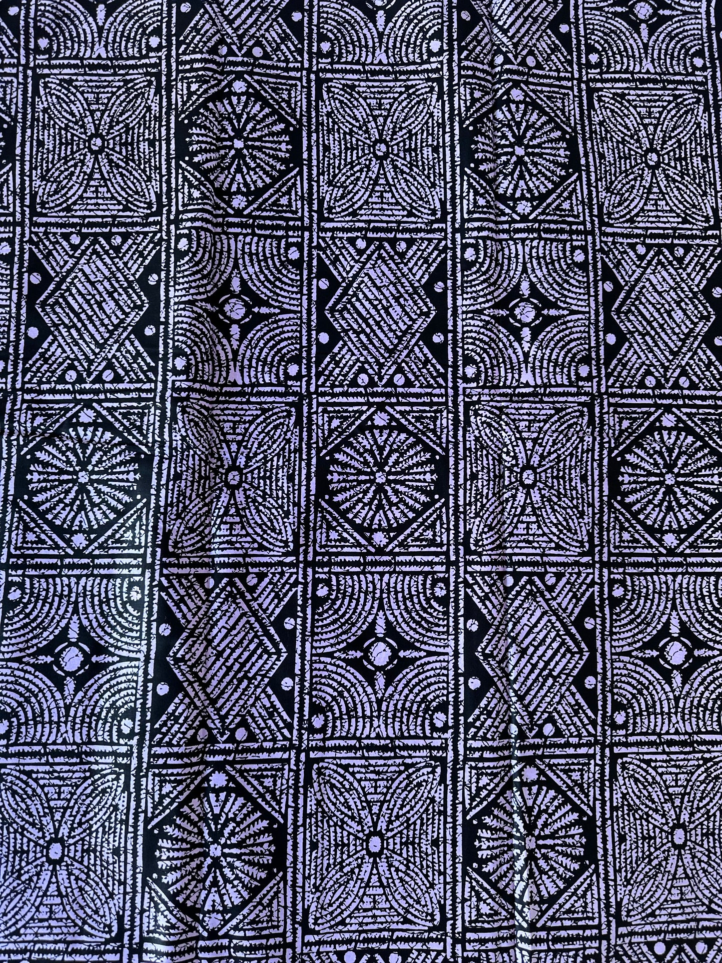 African Print Fabric, Ankara - Purple Fabric