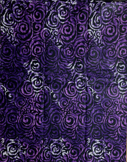 African Print Fabric, Ankara - Purple Fabric