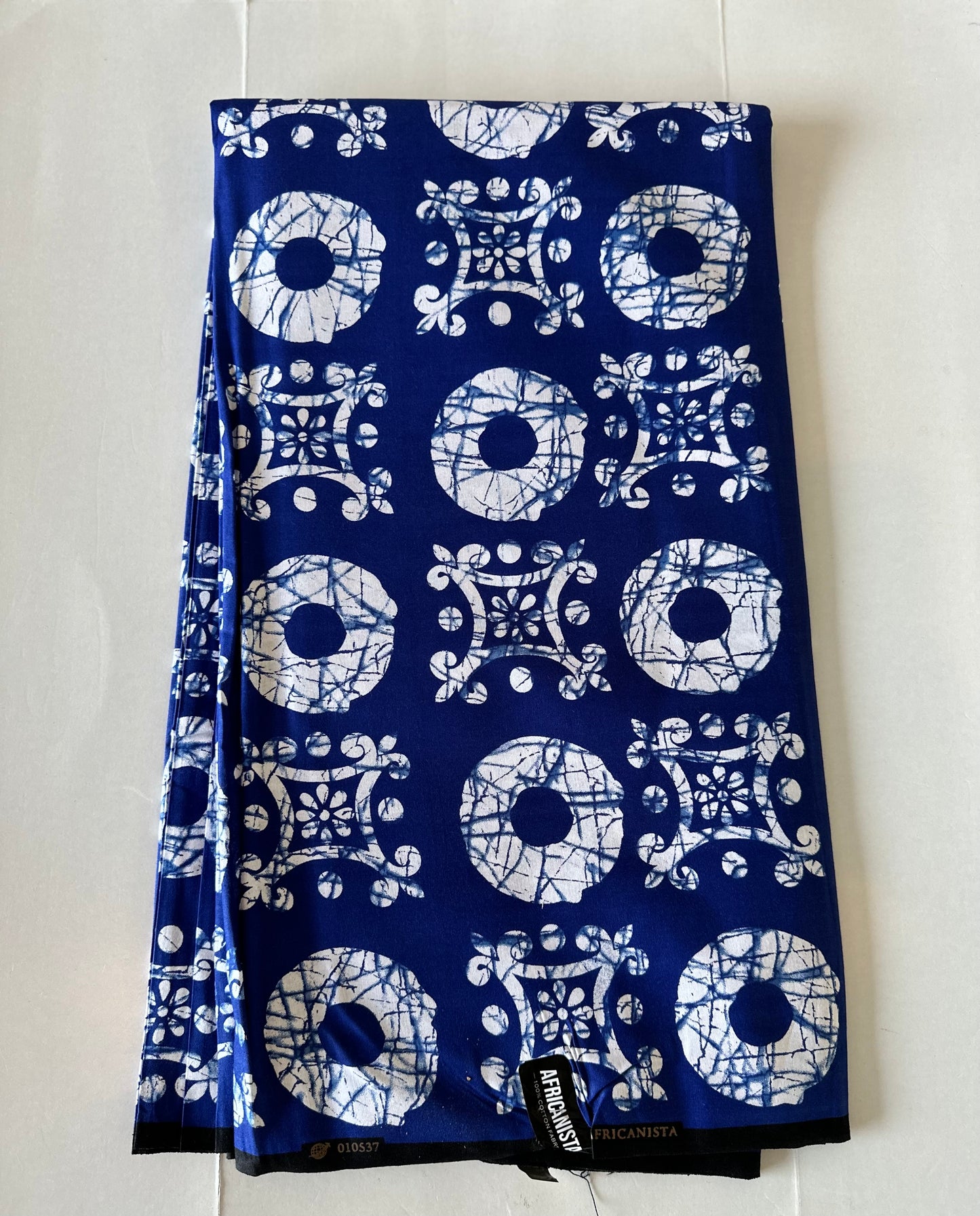 African Print Fabric, Ankara - Blue Fabric