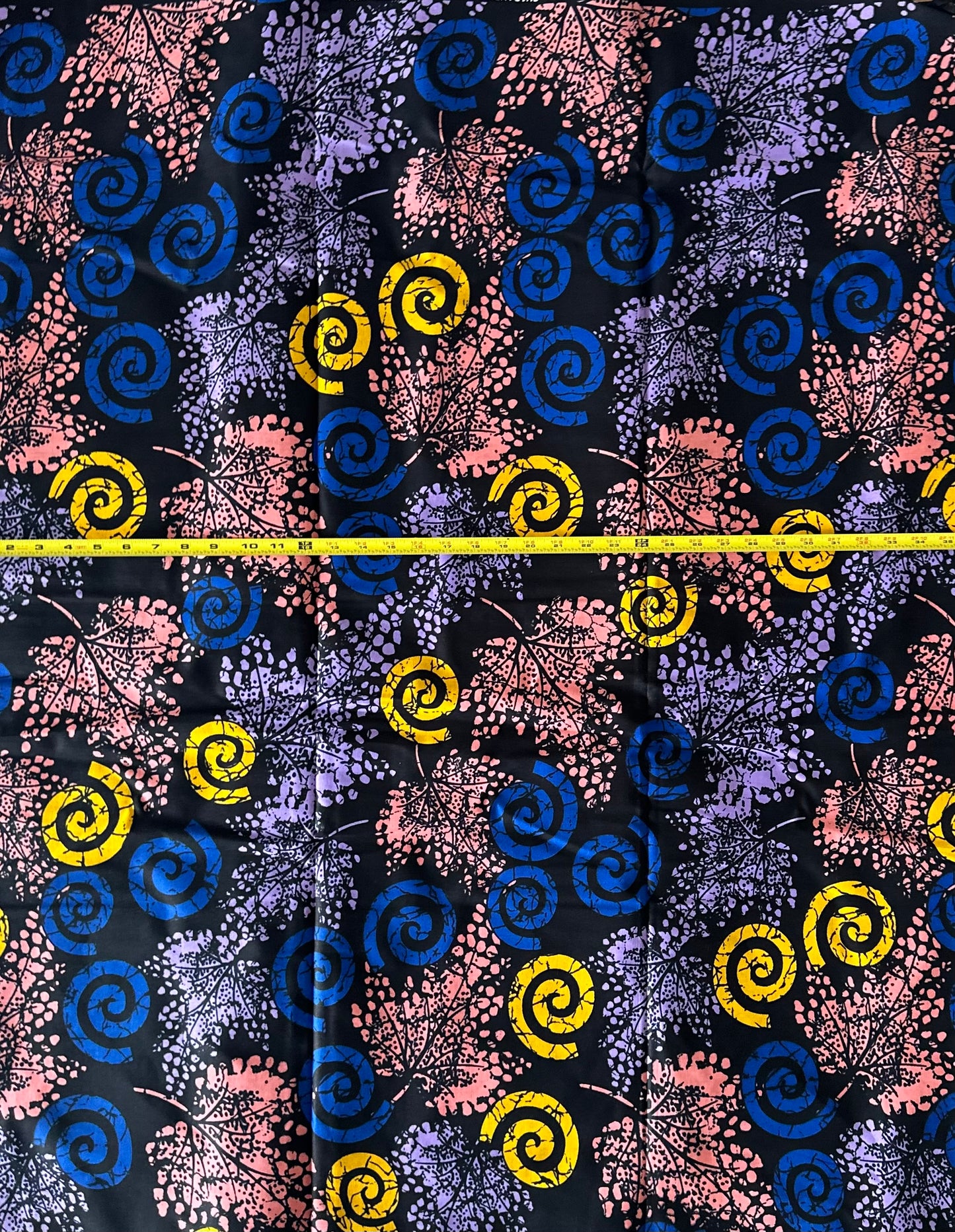 African Print Fabric, Ankara - Blue, Purple Fabric