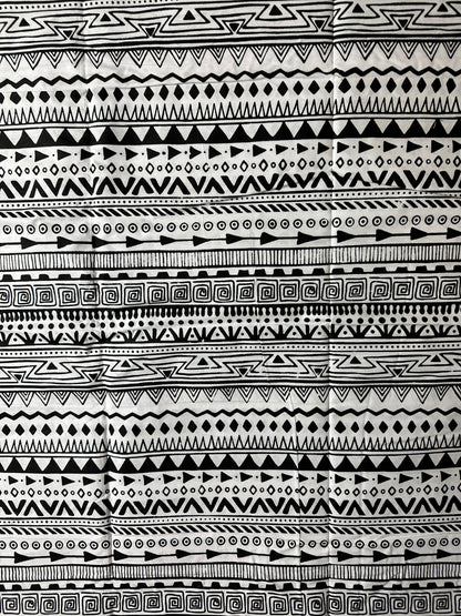 African Print Fabric, Ankara Fabric, Monochrome Fabric