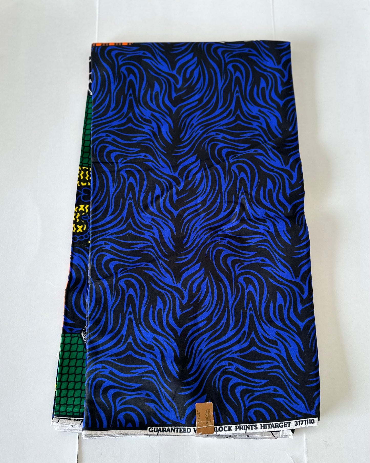 African Print Fabric, Ankara - Blue Fabric