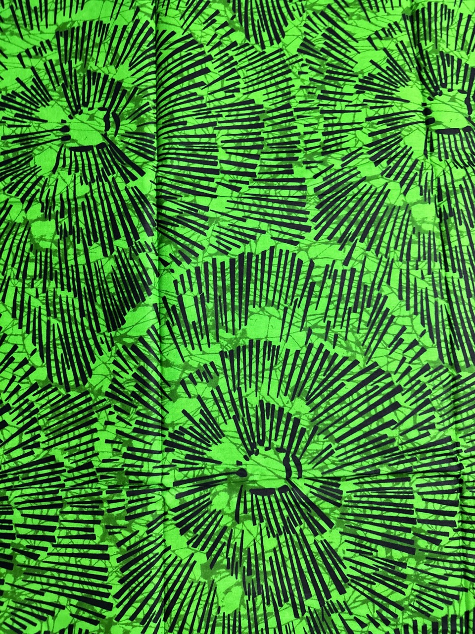 African Print Fabric, Ankara - Green Fabric