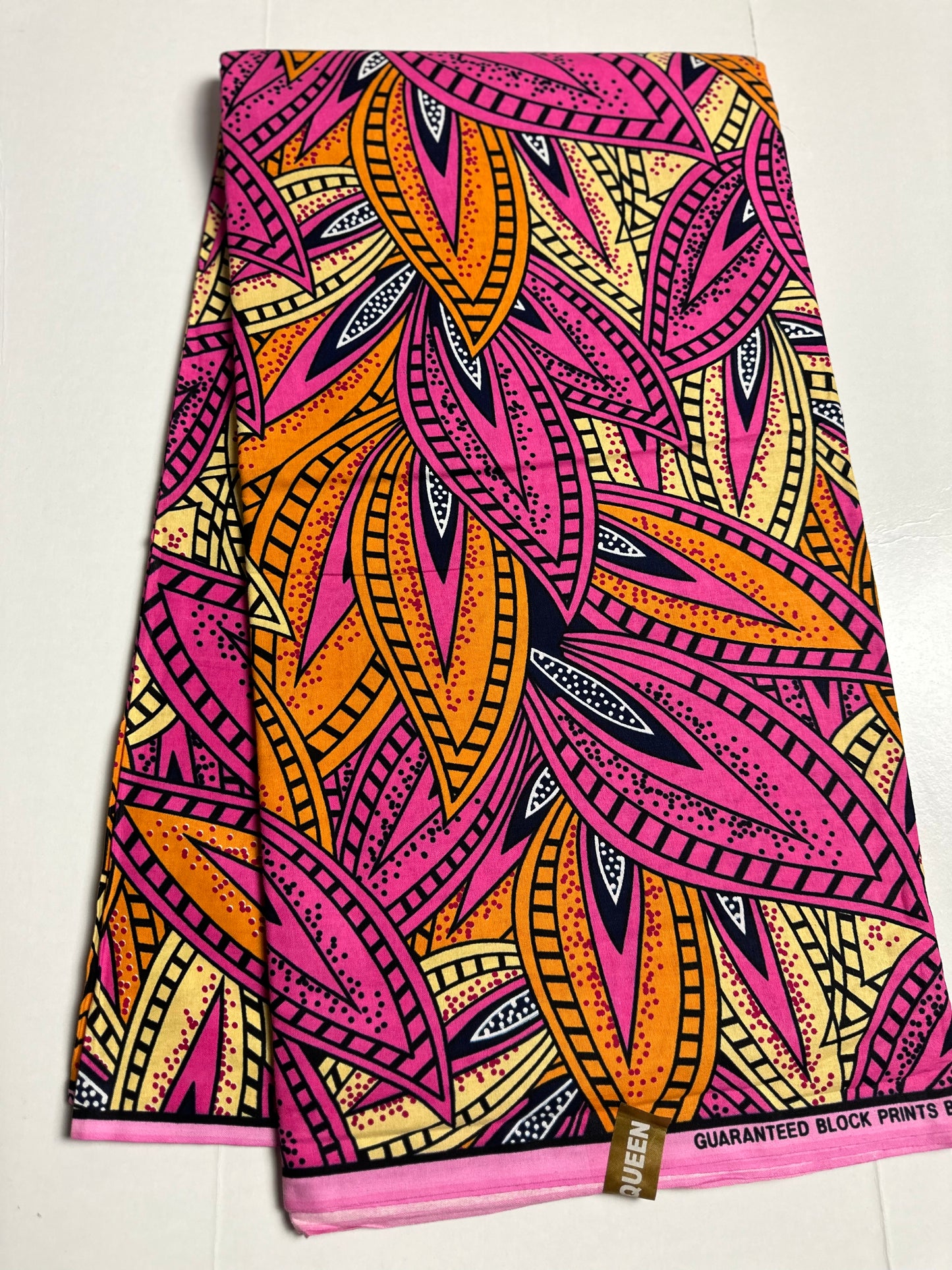 African Print Fabric, Ankara - Pink Fabric