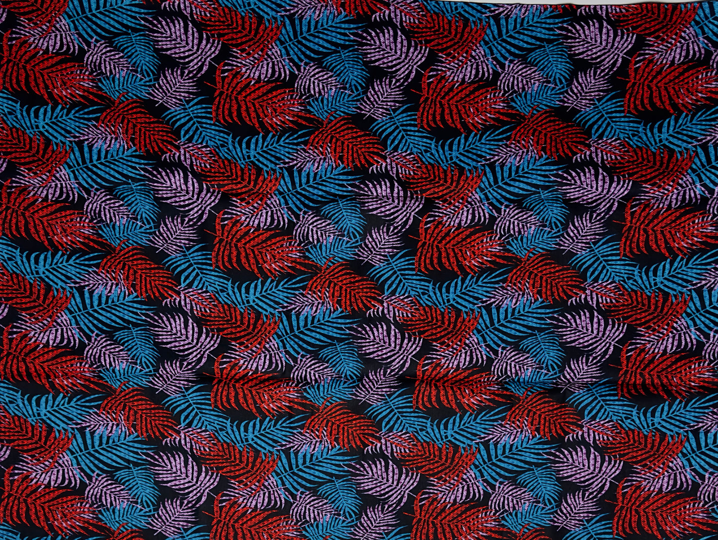 African Print Fabric, Ankara - Red, Blue Purple Fabric