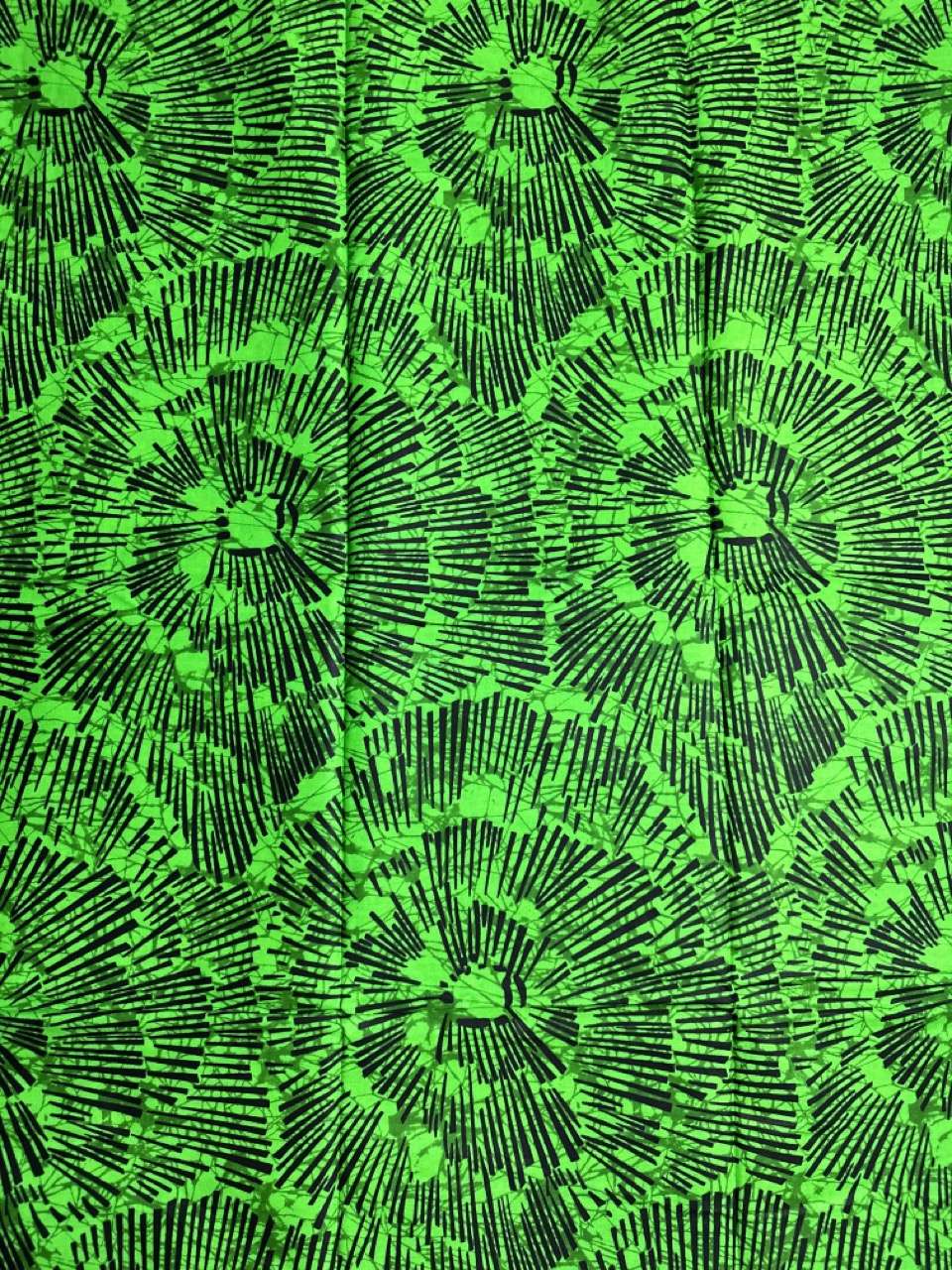 African Print Fabric, Ankara - Green Fabric