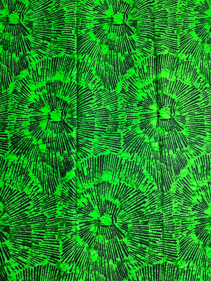 African Print Fabric, Ankara - Green Fabric