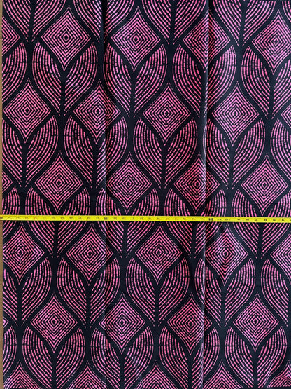 African Print Fabric, Ankara - Purple Fabric