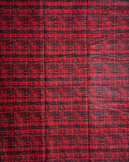 African Print Fabric, Ankara - Red Fabric