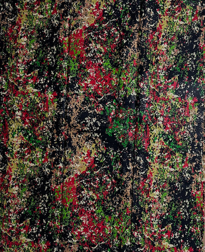 African Print Fabric, Ankara -Red, Green, Brown Fabric