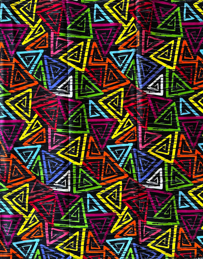 African Print Fabric, Ankara - Green, Yellow , Blue Fabric