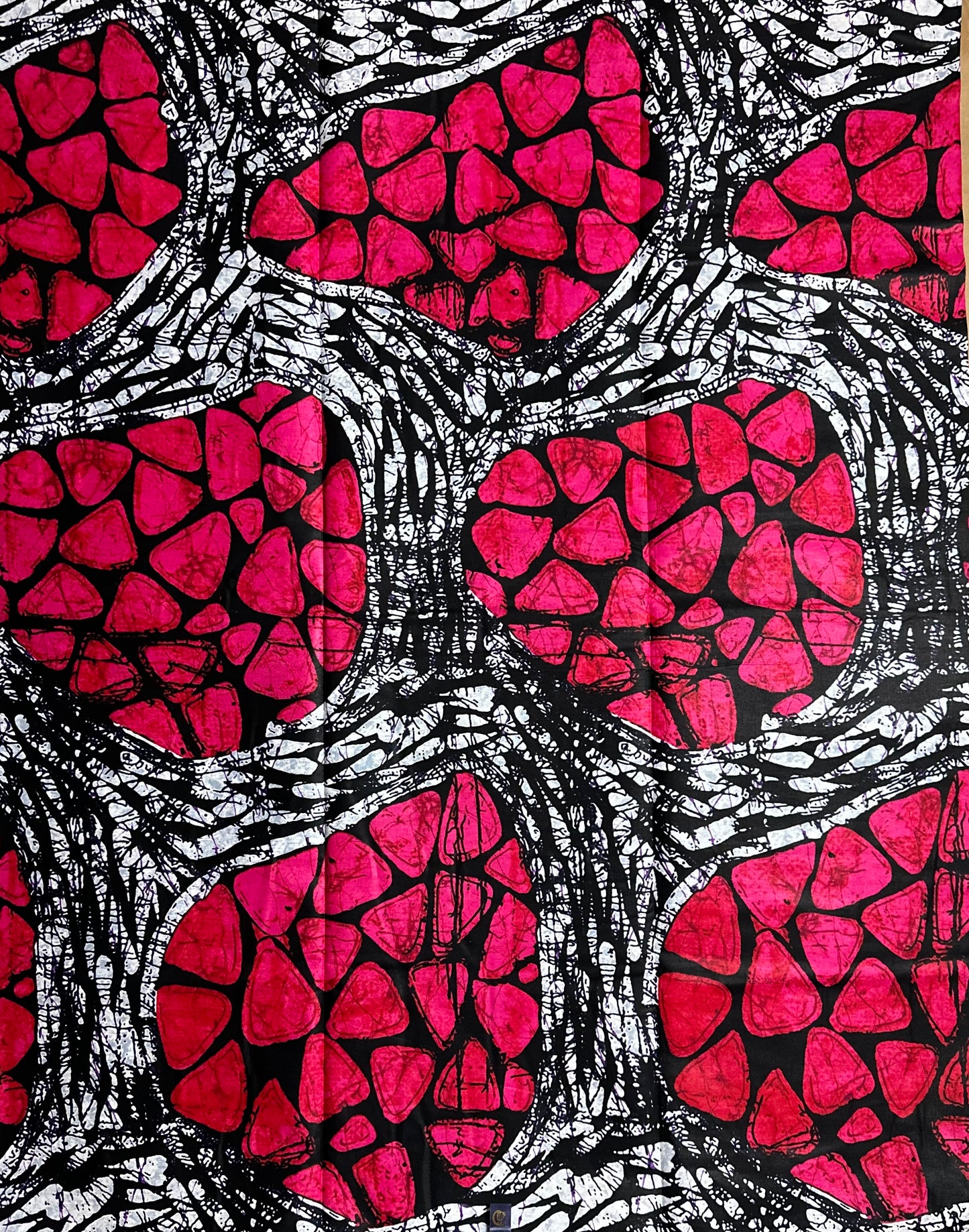 African Print Fabric, Ankara - Pink Fabric