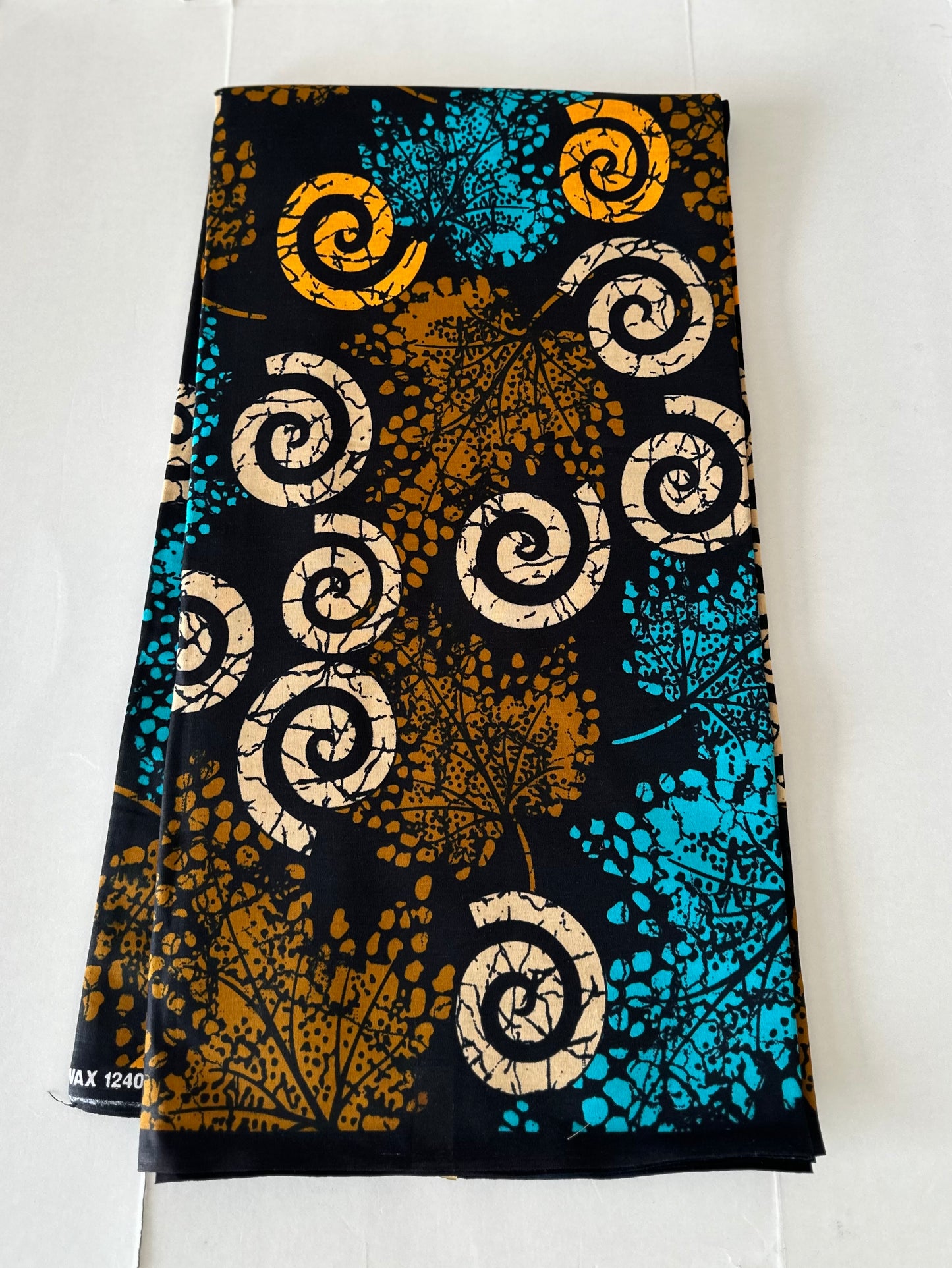 African Print Fabric, Ankara - Brown Fabric