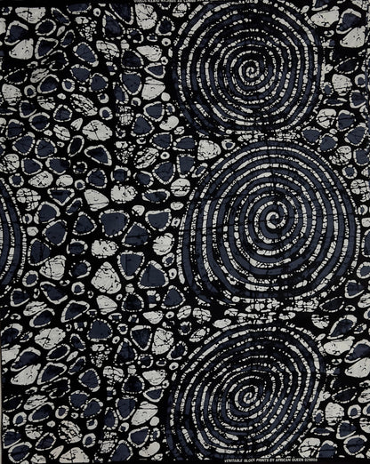 African Print Fabric, Ankara - Monochrome Fabric