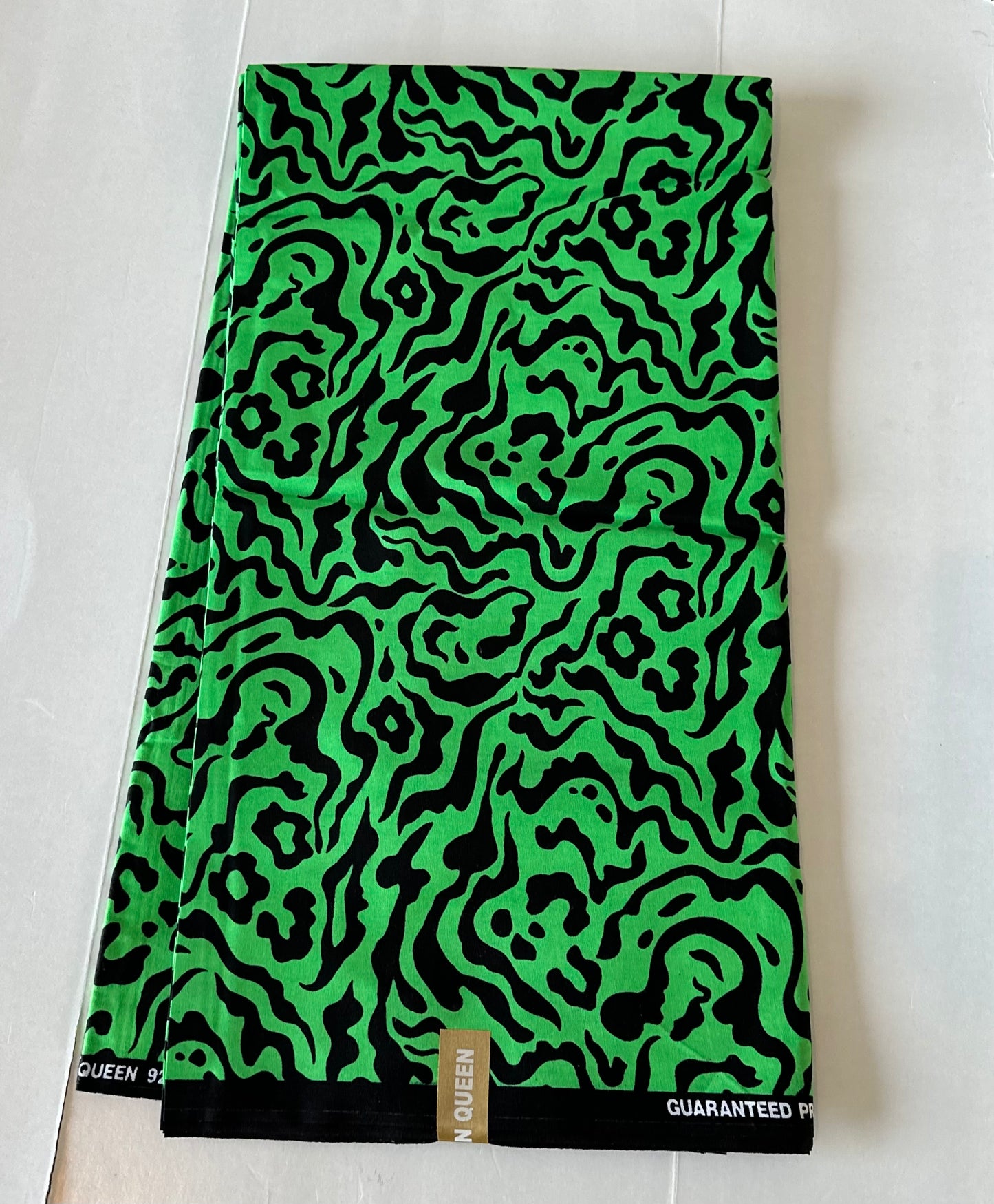 African Print Fabric, Ankara - Green Fabric