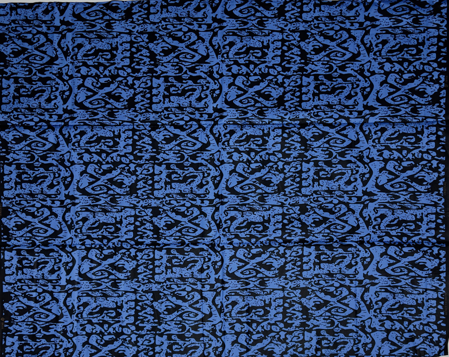 African Print Fabric, Ankara - Blue Fabric