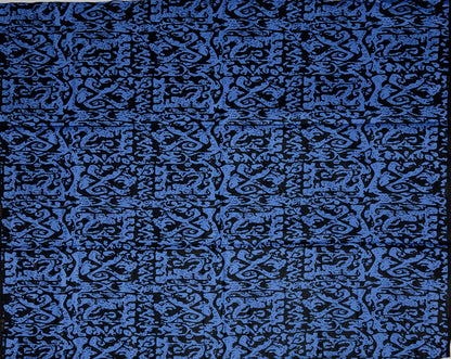 African Print Fabric, Ankara - Blue Fabric