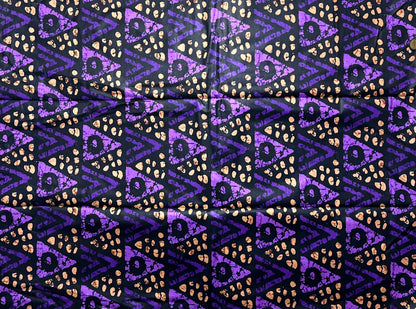 African Print Fabric, Ankara -Purple Fabric