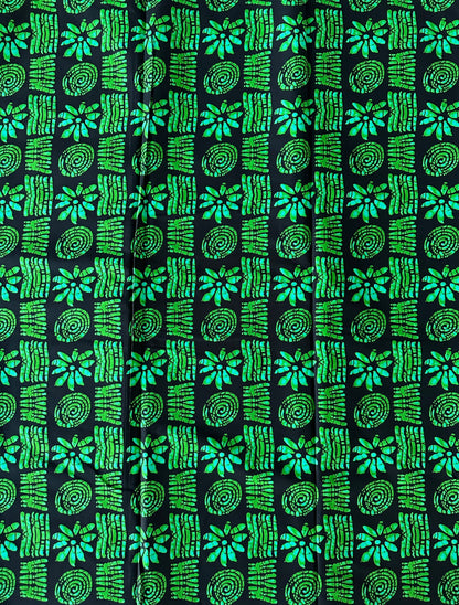 African Print Fabric, Ankara - Green Fabric