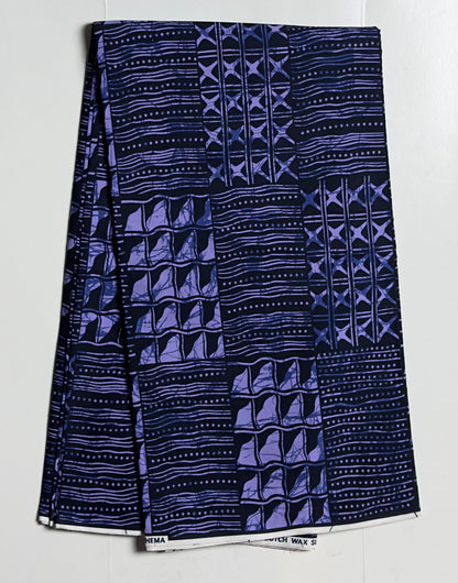 African Print Fabric - Purple Ankara Fabric