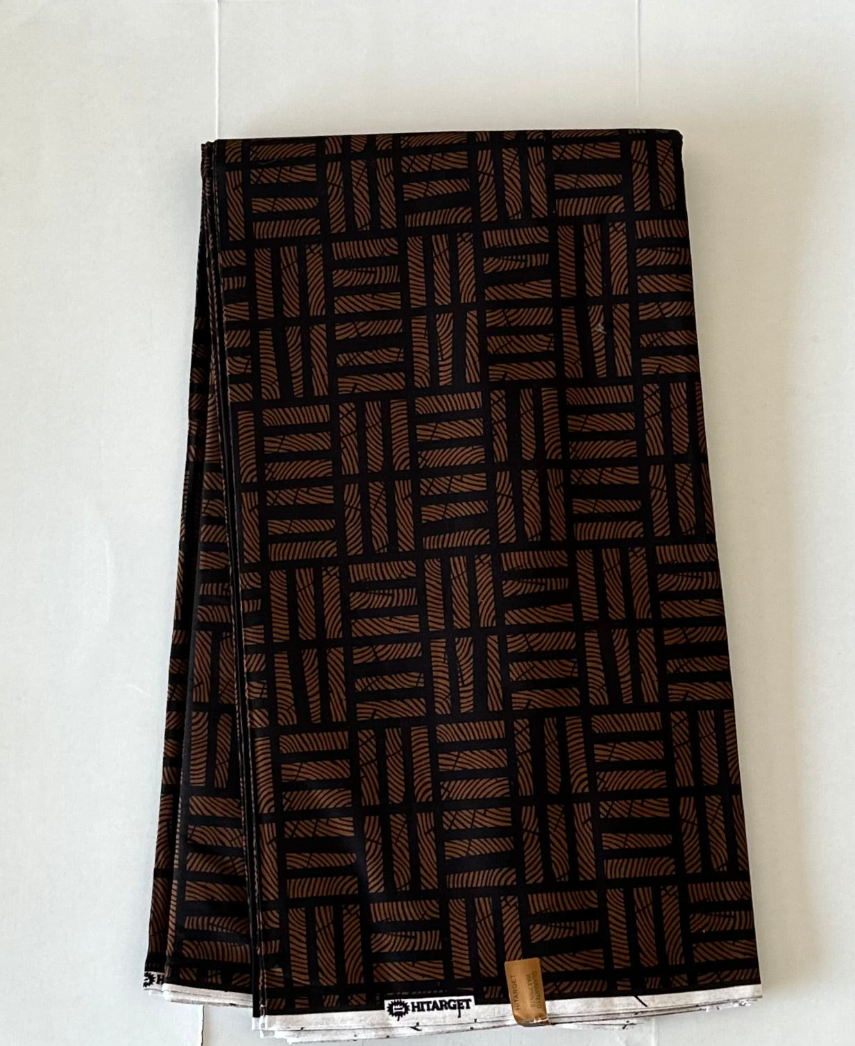 African Print Fabric, Ankara - Brown Fabric