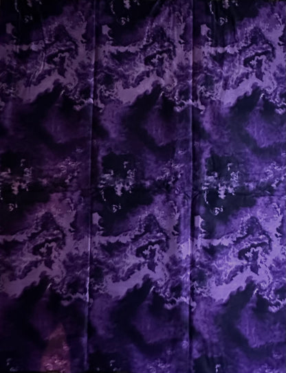 African Print Fabric, Ankara - Purple Fabric