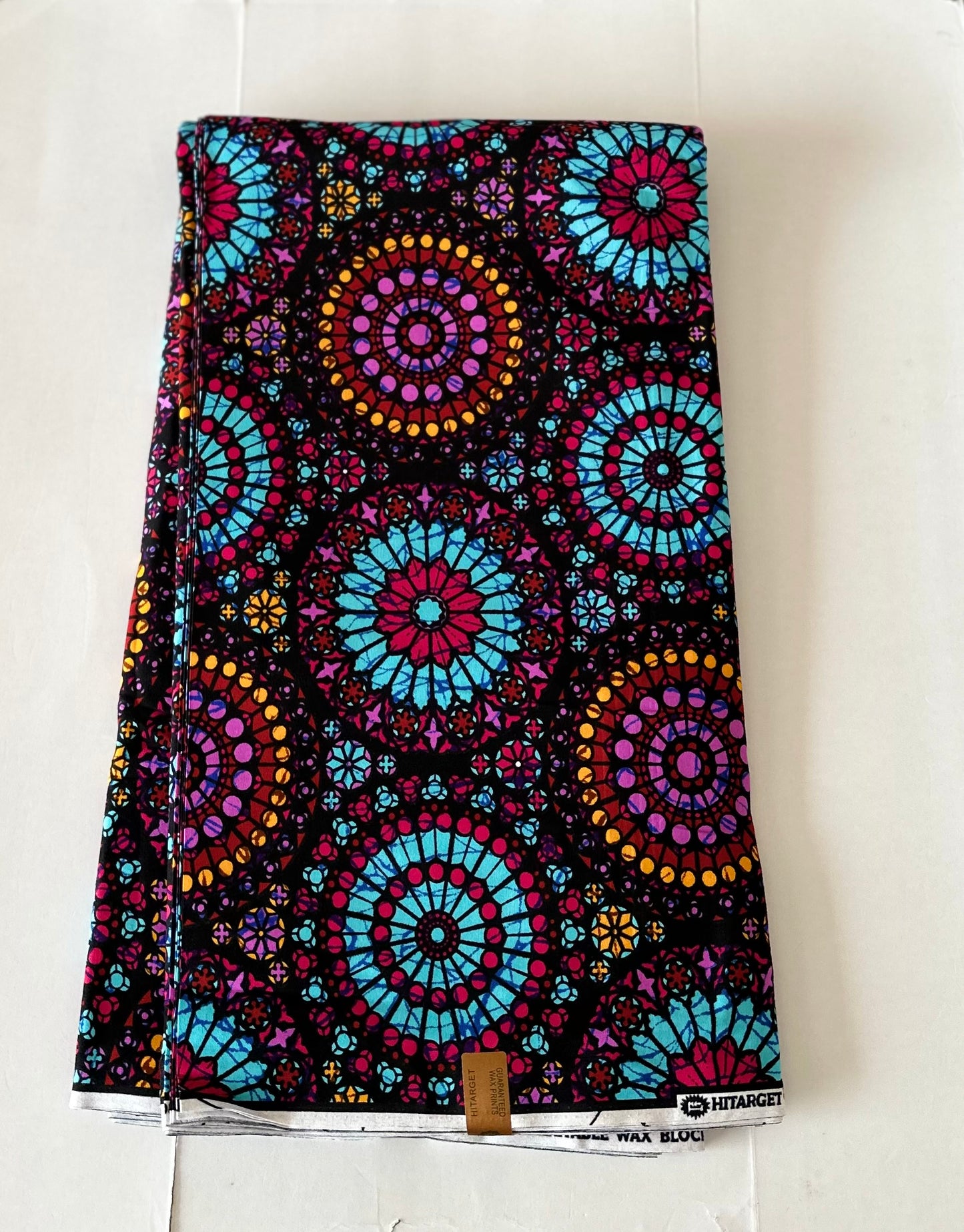 African Print Fabric, Ankara - Purple, Pink, Blue Fabric