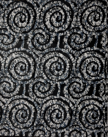 African Print Fabric, Ankara - Monochrome Fabric