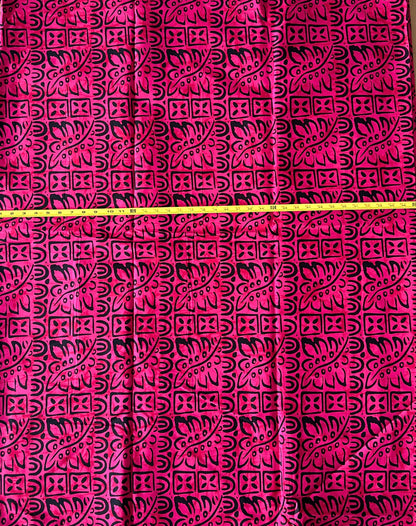 African Print Fabric, Ankara - Pink Fabric