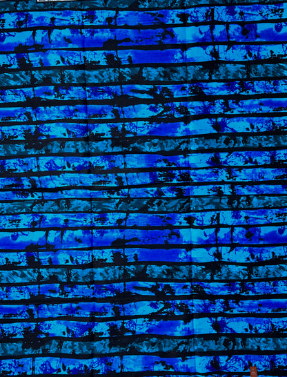African Print Fabric, Ankara - Blue Fabric