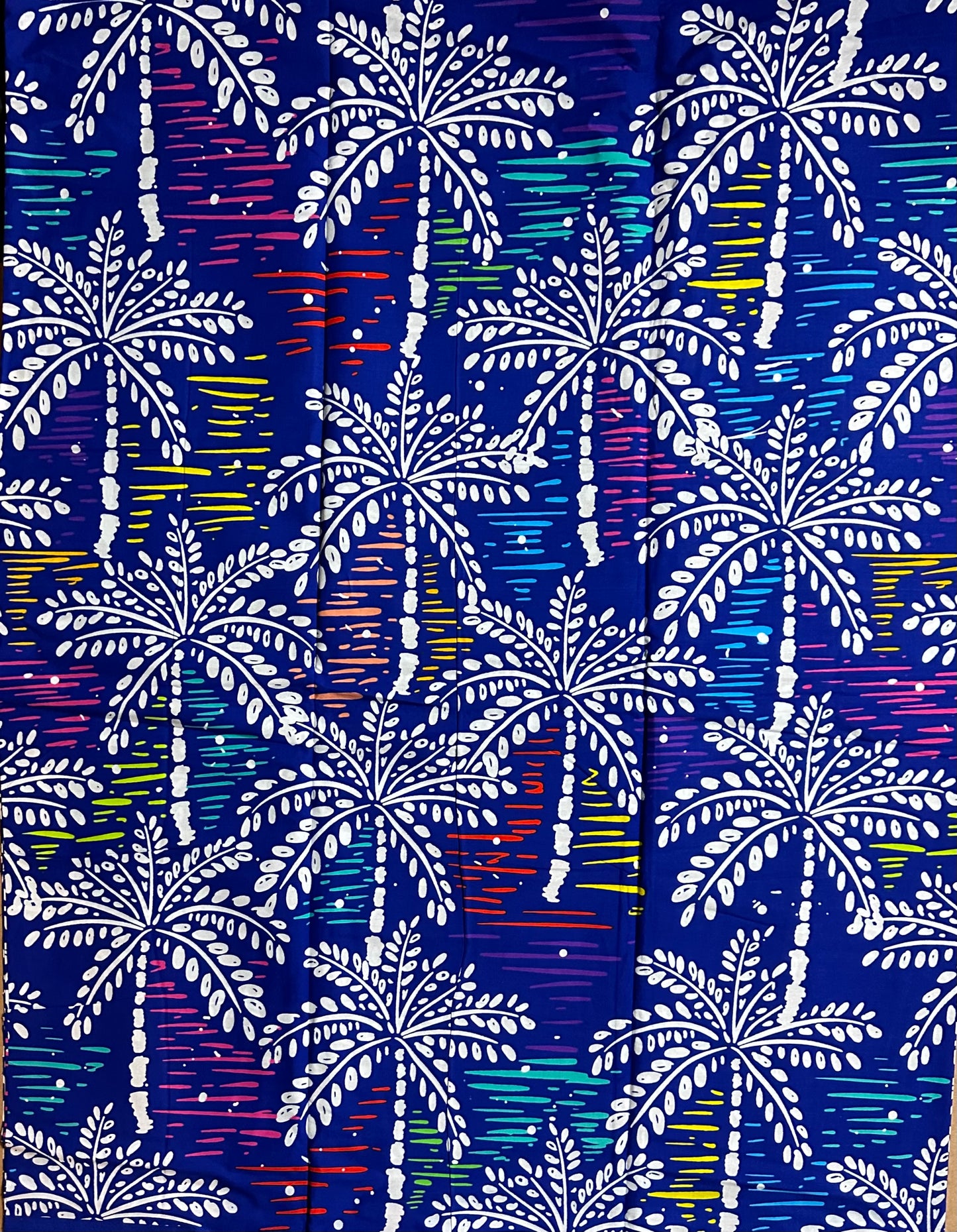 African Print Fabric, Ankara - Blue Fabric