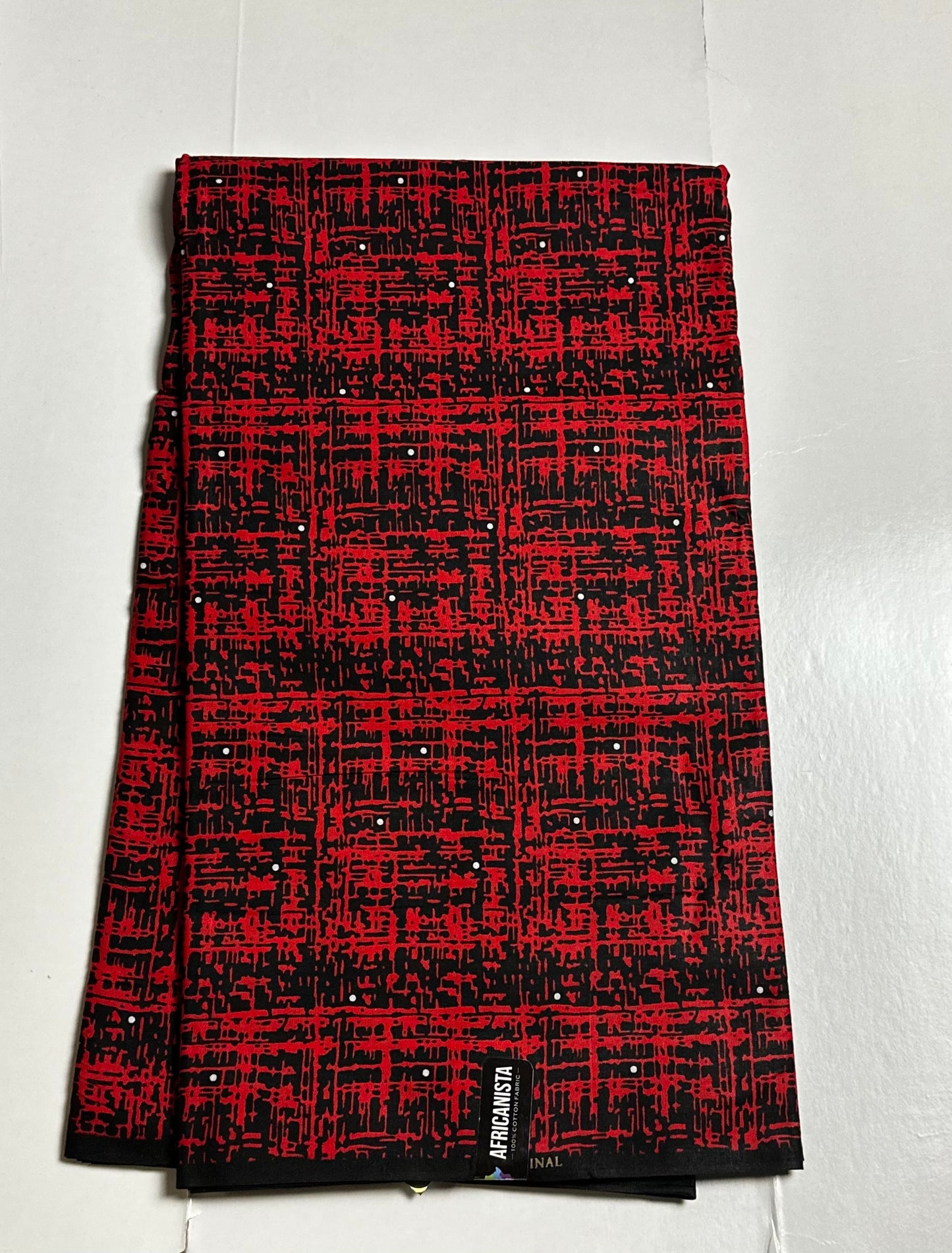 African Print Fabric, Ankara - Red Fabric