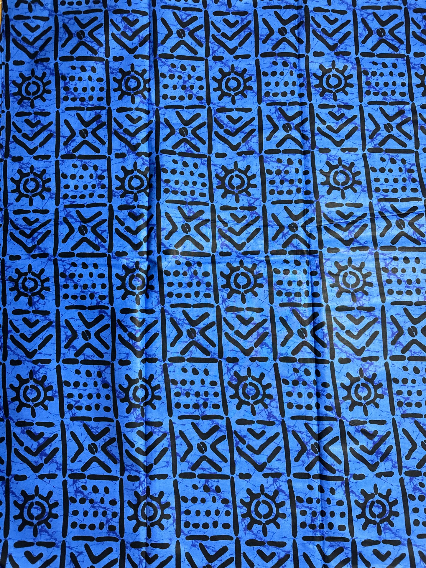 African Print Fabric, Ankara -Blue Fabric