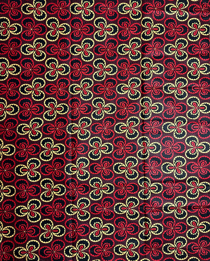 African Print Fabric, Ankara - Red Fabric