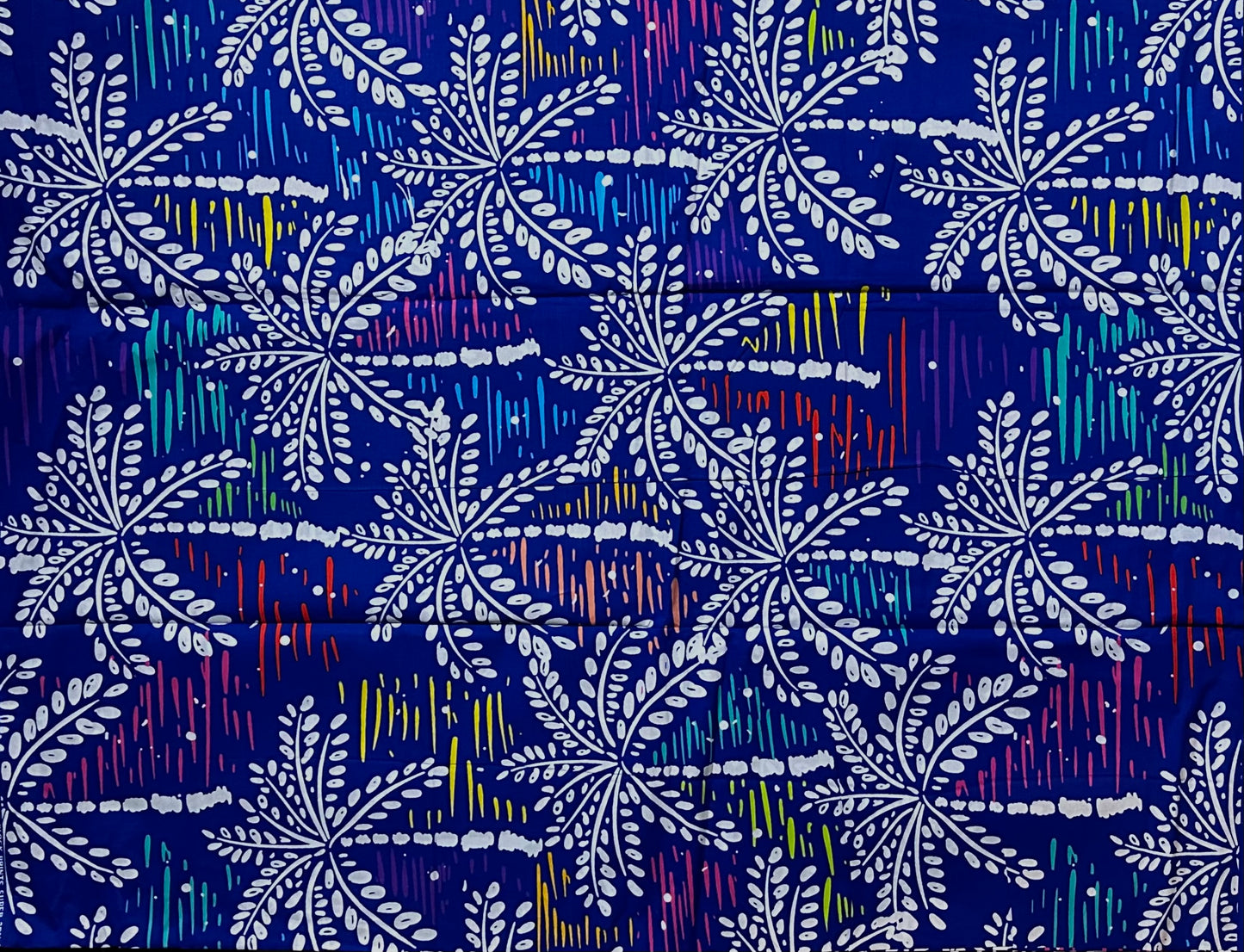 African Print Fabric, Ankara - Blue Fabric