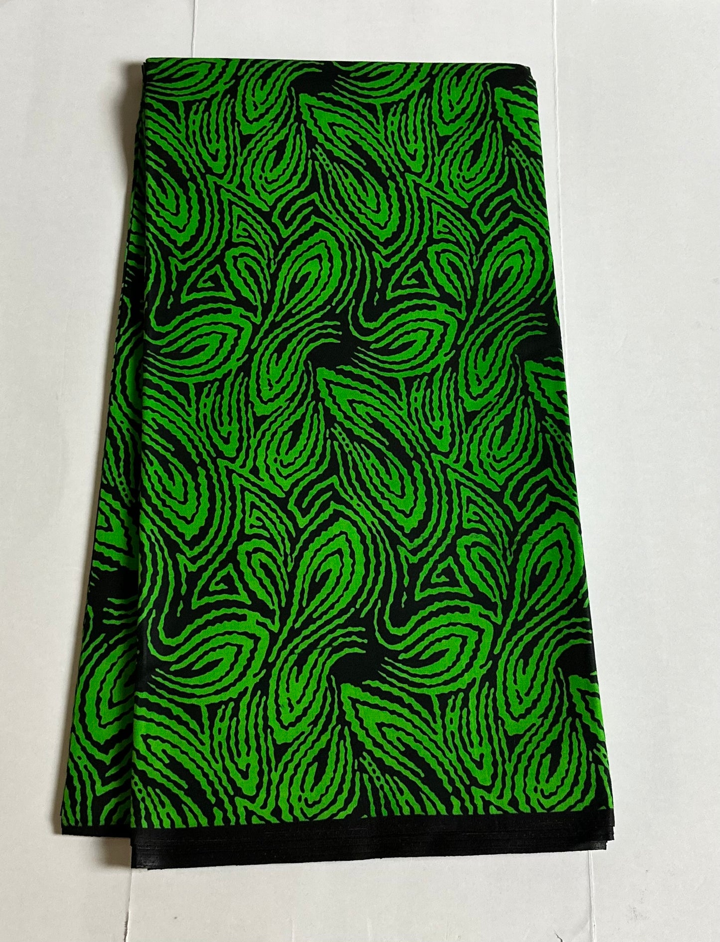 African Print Fabric, Ankara - Green Fabric