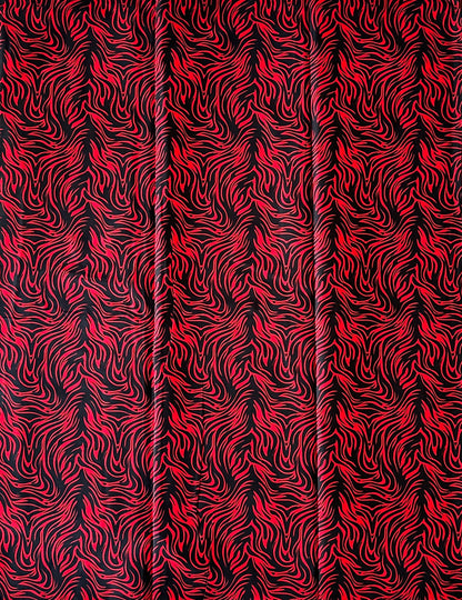 African Print Fabric, Ankara - Red Fabric