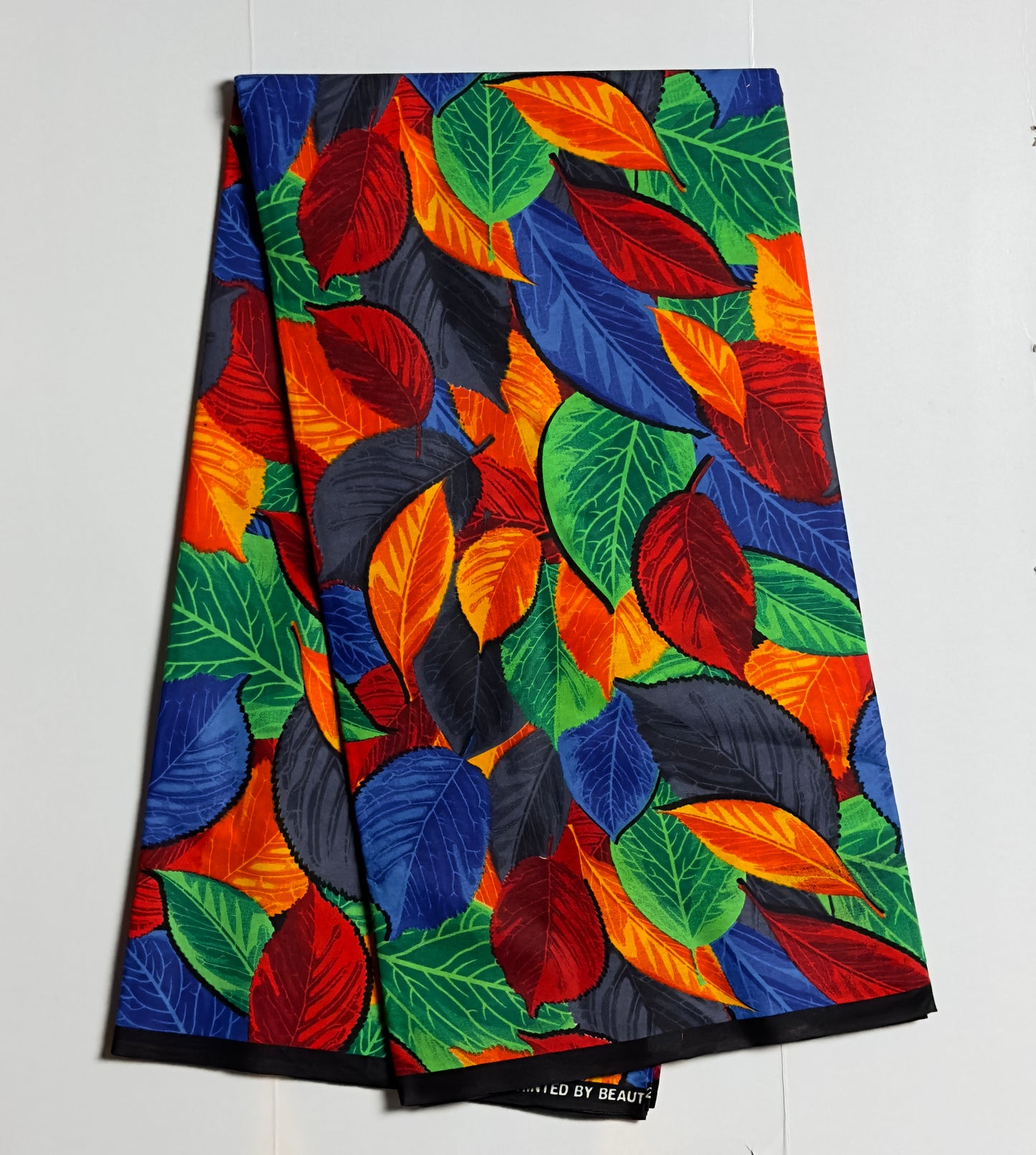 African Print Fabric, Ankara - Orange, Blue, Green, Red Fabric