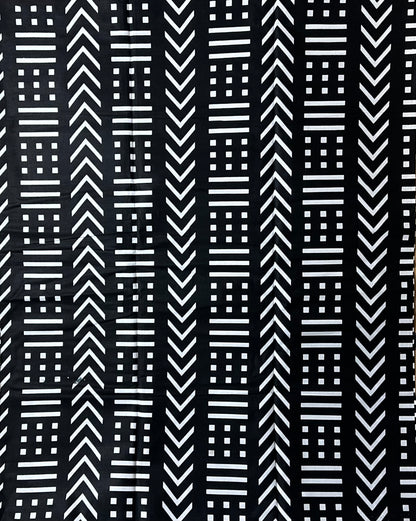 African Print Fabric, Ankara Fabric, Monochrome Fabric