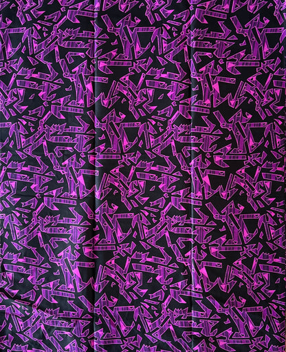 African Print Fabric, Ankara - Purple Fabric