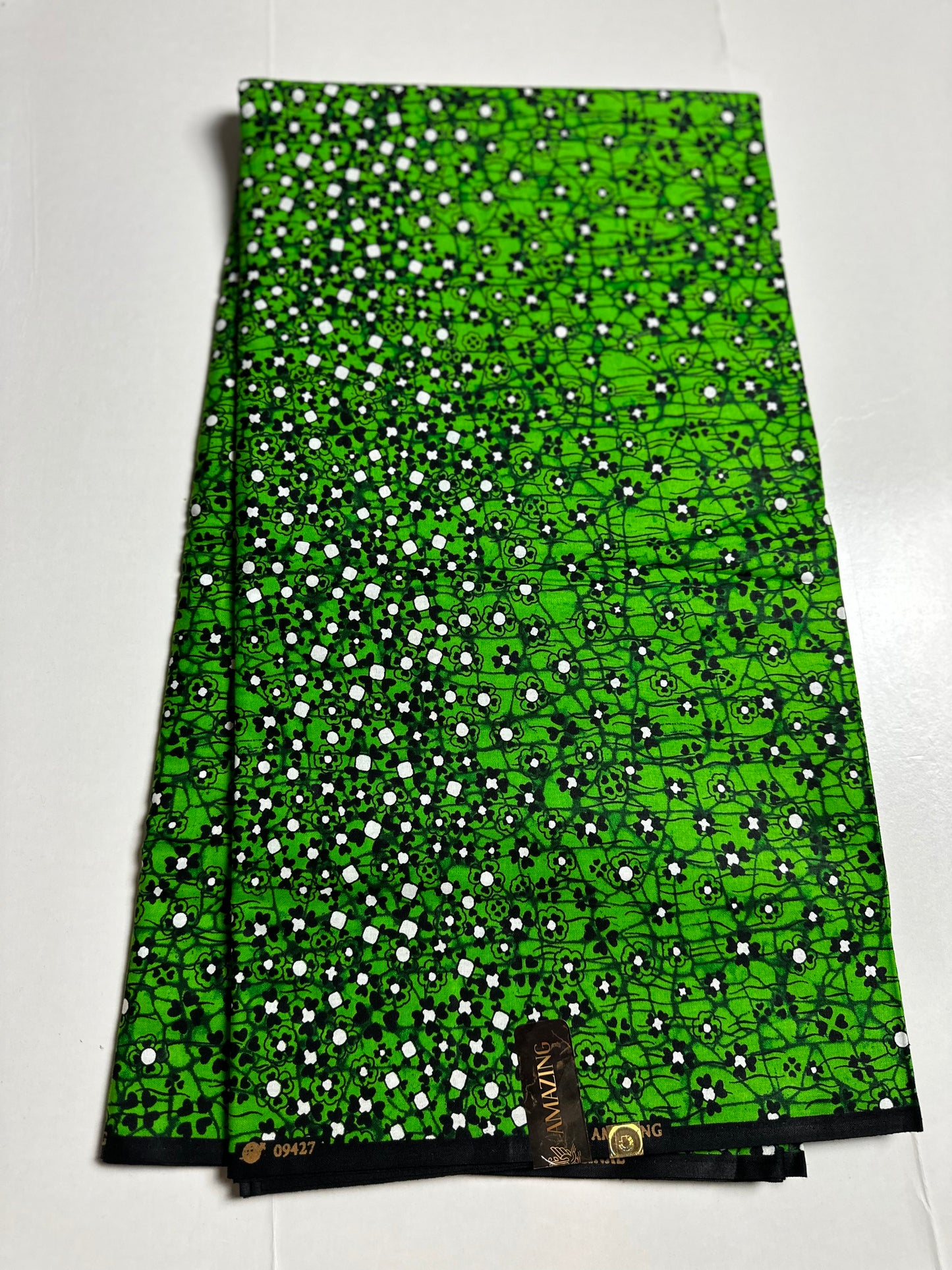 African Print Fabric, Ankara - Green Fabric