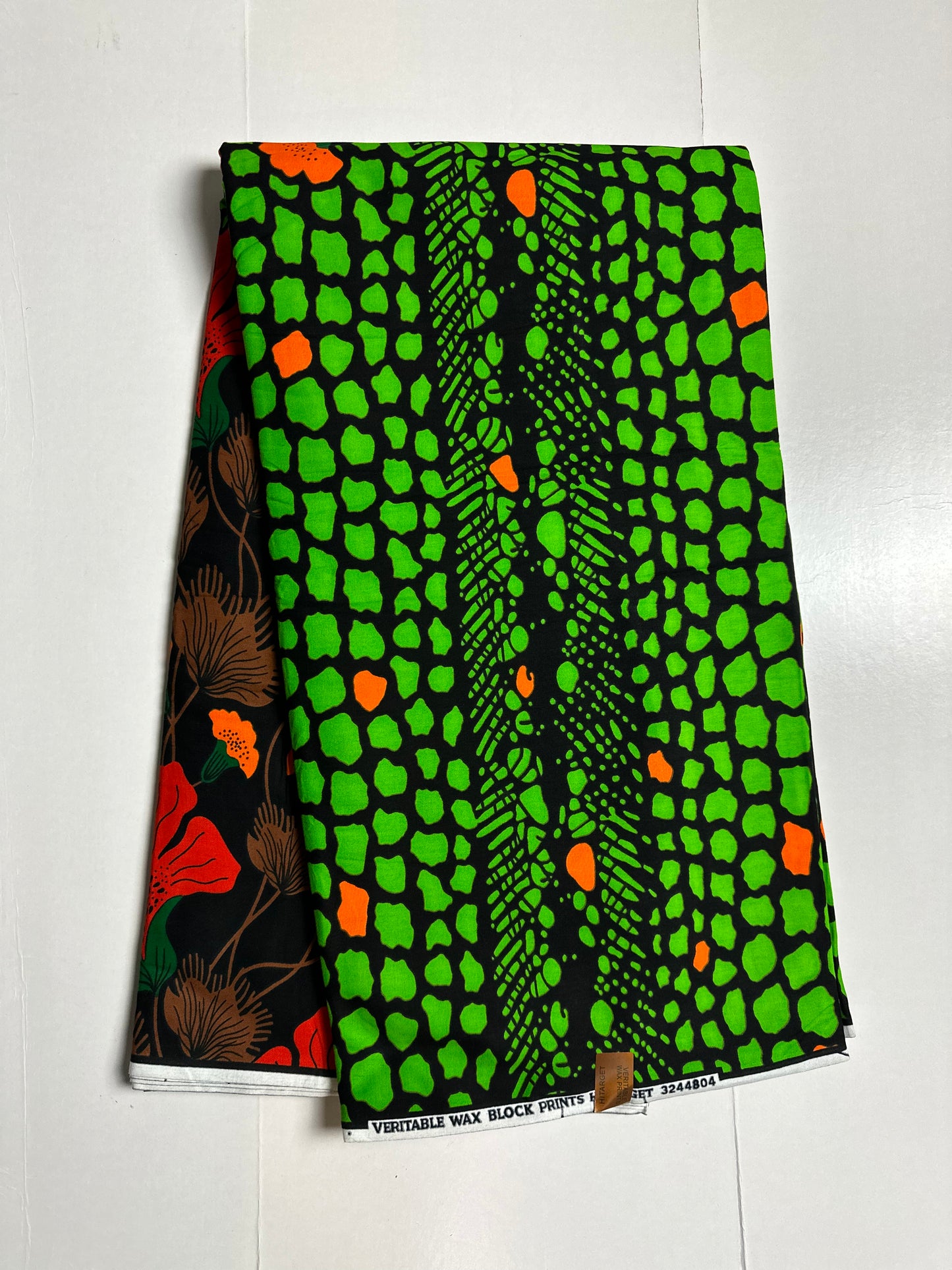 African Print Fabric, Ankara - Green Fabric