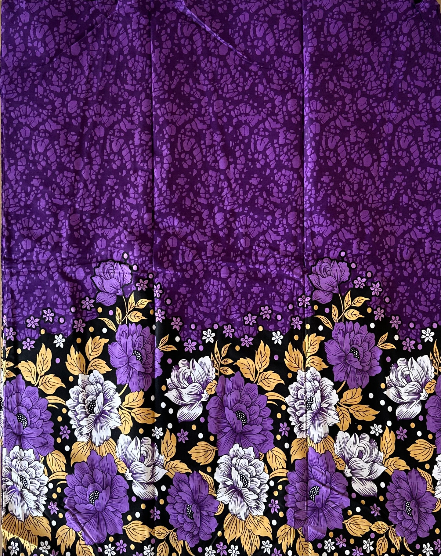 African Print Fabric, Ankara - Purple Fabric