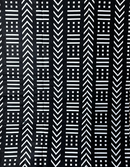 African Print Fabric, Ankara Fabric, Monochrome Fabric