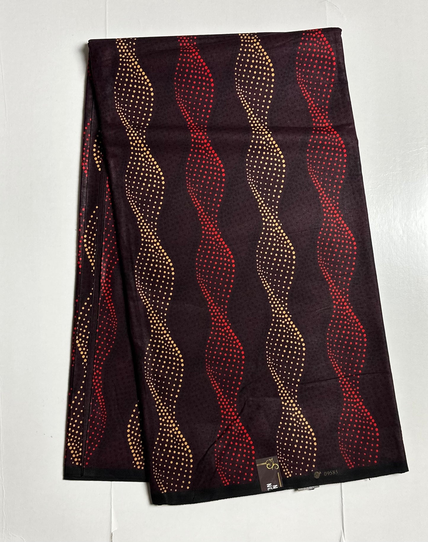 African Print Fabric, Ankara - Red, Marigold Fabric