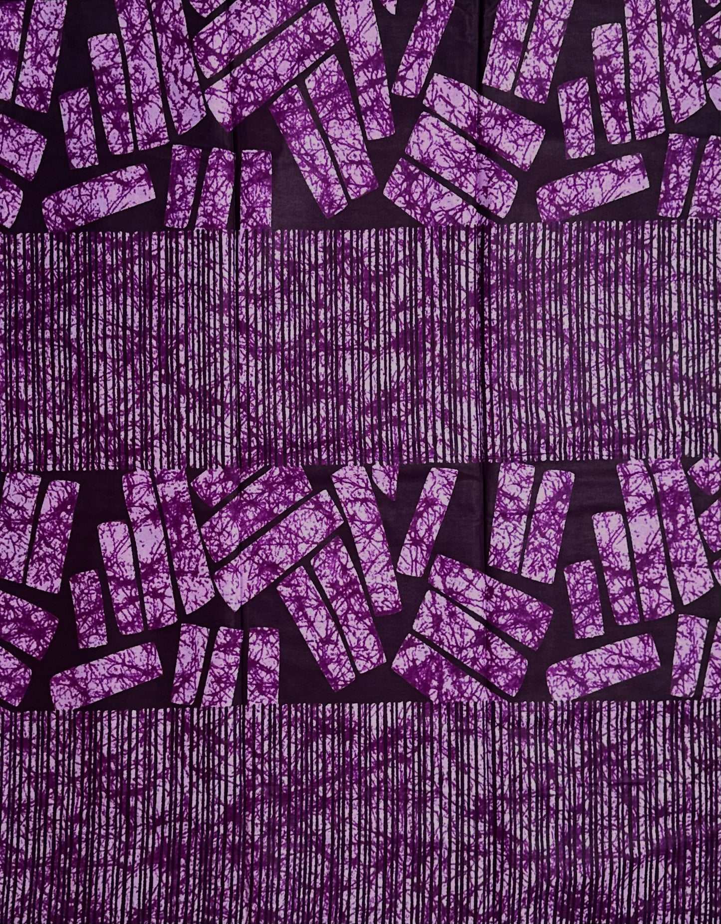 African Print Fabric, Ankara - Purple Fabric