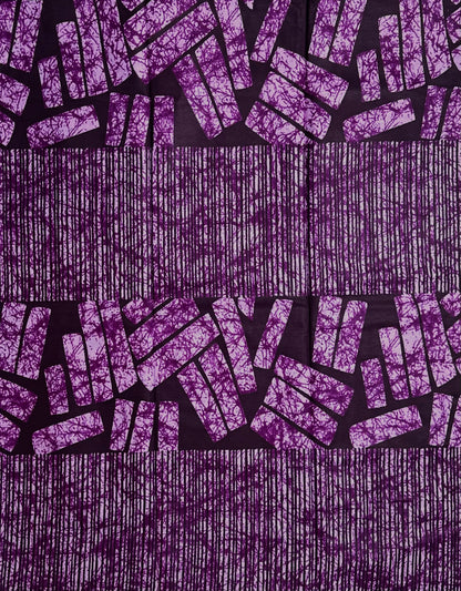 African Print Fabric, Ankara - Purple Fabric