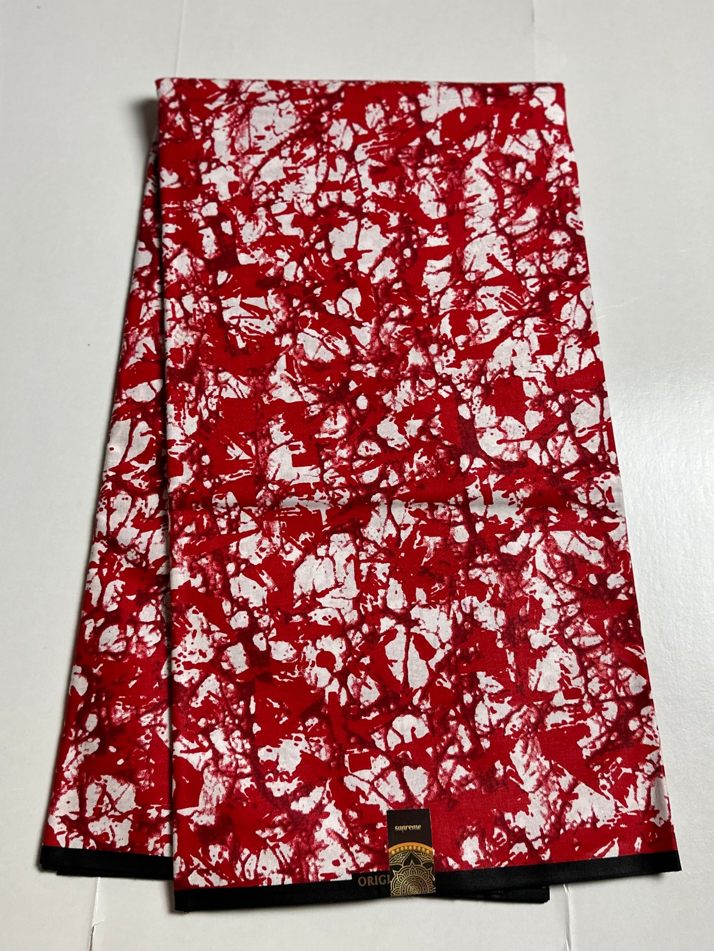 African Print Fabric, Ankara - Red Fabric