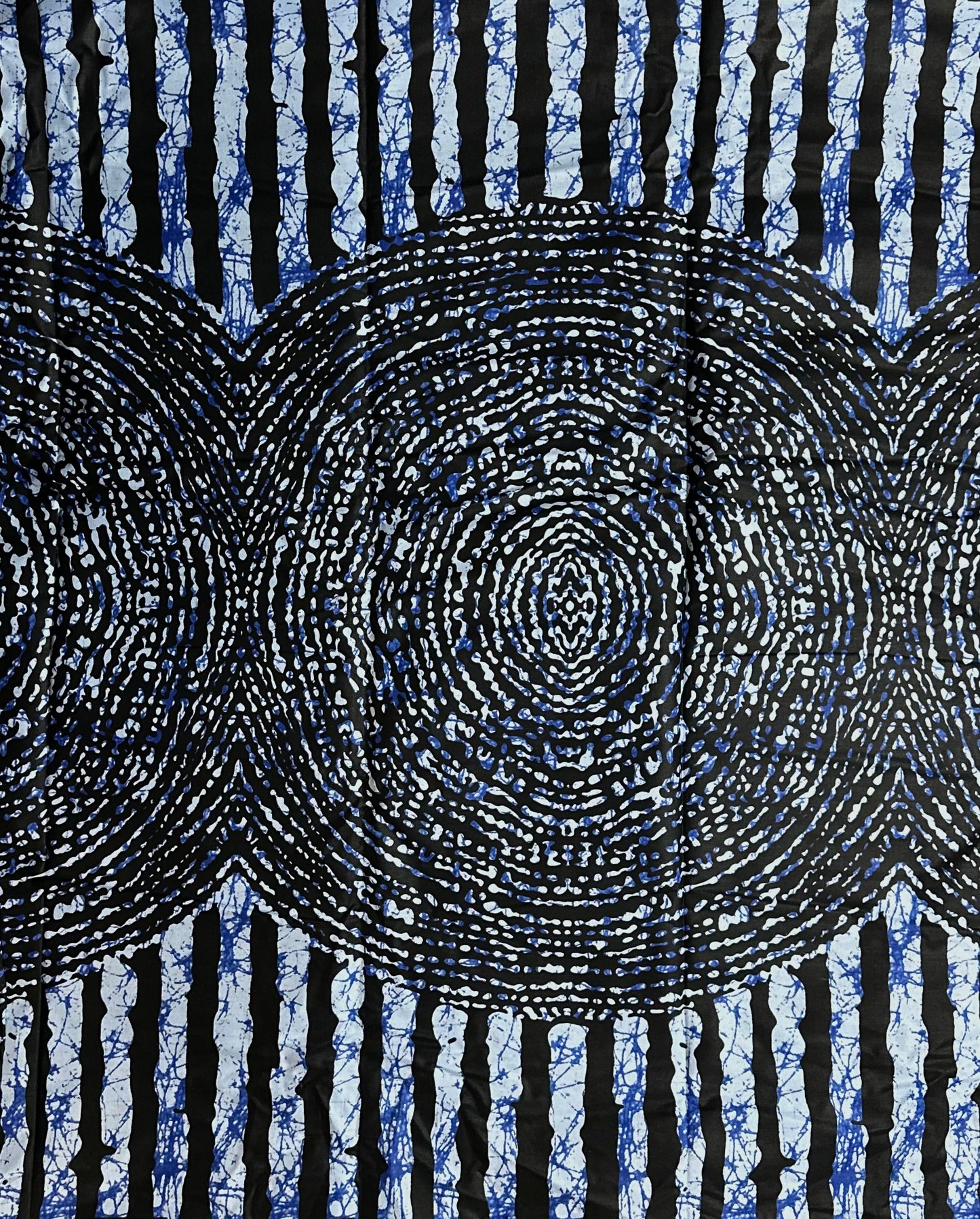 African Print Fabric, Ankara - Blue Fabric