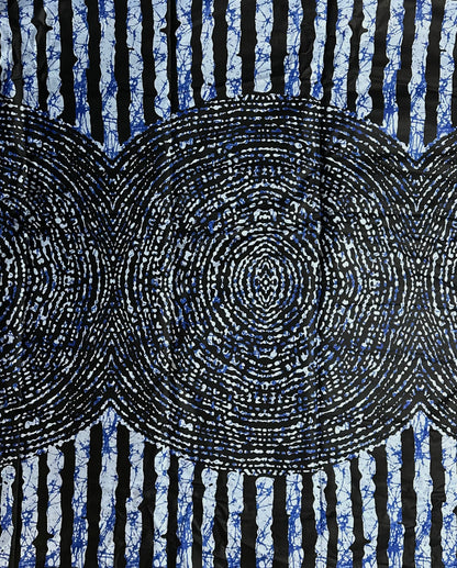 African Print Fabric, Ankara - Blue Fabric